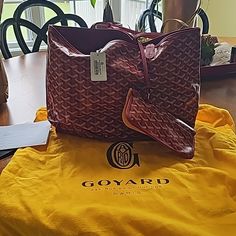 This Is A Brand New Bag Bought In April 2024. Goyard Anjou Reversible Pm Tote In Red. Excellent Condition. Box, Cover & Tag Are Intact. Original Price $ 3035.00 Bought For $ 2731.50. Selling For $ 2731.00 Again, Excellent Condition & Has Never Been Used Designer Burgundy Shopping Bag, Designer Burgundy Bag For Shopping, Designer Burgundy Shoulder Bag For Shopping, Red Goyard Tote, Red Goyard, Goyard Anjou, Goyard Tote, Goyard Bag, April 2024