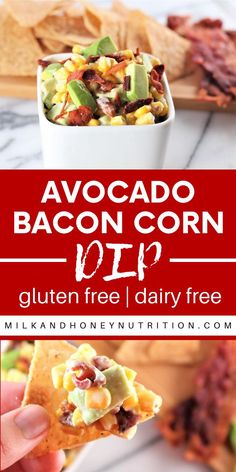 the bacon corn dip has been made with gluten free dairy