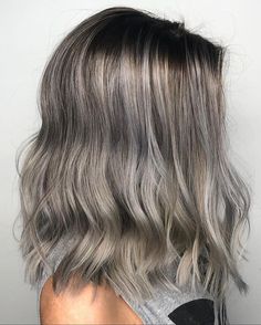 Silver Balayage Hair, Natural White Hair