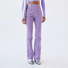 Help Me Find These Purple Corduroys! Size 24 Pleeeeeease. They Were Sold At Urban Outfitters. Wrangler Jeans Womens, Wrangler Jeans Women's, Ultra Low Rise Jeans, Velvet Bell Bottoms, Cargo Work Pants, Wrangler Pants, Corduroy Pants Women, Vintage Wrangler Jeans, Baby Jeans