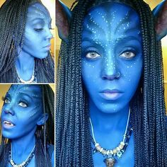 @cosdope 💣 "Na'Vi", makeup sfx by @candybug_04 💣 Nubiamancy currently has a crowdfunding campaign underway with the goal of starting a film production company which creates short films based on the content posted on the page. Would you like to support? Click the link under our profile pic. 💣 #makeupart #blackcosplay #nubiamancy #avatar #africanamerican #fantasy #cosplays #makeupcosplay #cosplaying #neytiri #deviantart #blackart #blackgirls #blackwoman #blackwomen Fantasy Cosplays, Alien Makeup, Monster Makeup, Film Production Company, Magical Makeup, Crowdfunding Campaign, Fx Makeup