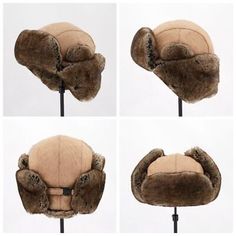 Men Winter Cotton Trapper Hat Cycling Ear Flap Windproof Ski Ushanka Hat Outdoor | eBay Brown Insulated Winter Hat, Flat Cap Hats As Winter Gifts, Ushanka Hat, Russian Hat, Rainbow Flag Pride, Trapper Hat, Trapper Hats, Flag Banner, Rainbow Flag