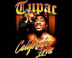 the cover art for tupac's new album, capting you love me