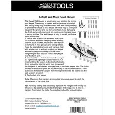 an instruction manual on how to use the tabs wall mount koryk hanger