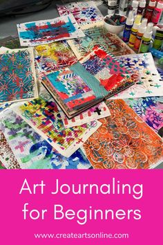 Tips and tricks for getting started in art journaling Art Journal Pages, Journal Pages, Medium Art, Different Types, Tips And Tricks