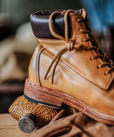 These work boots were built to keep you going, even during long shifts.

Bring classic style to your work day with our Men's horsehide Work Boots.

Crafted with thick, supple horsehide,

they feature heavy water washing for an authentic worn vintage look.

The sole and midsole are made of cowhide, with a top-grade six-layer leather bottom and Blake stitching.

The TPU injected one-piece sole provides comfort and durability.

A cowhide and rubber footbed absorbs sweat and offers cushioning. Texas Cowboys, Instagram Shop, Bottoms Pants, Short Tops