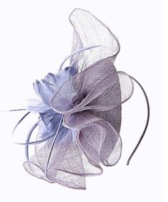 A stunning sinamay Fascinator hat made from fold of sinamay fabric in a delicate silver/ grey colour fixed to a pillbox base, finished with a central feather flower and hand shaped feathers. This gorgeous piece sits securely on your head with a satin covered headband in the same a coordinating shade. Fascinator measures approx. 24cm *All fascinators are light weight and comfortable to wear. *Handmade with love, packed and shipped in a sturdy box to ensure a safe delivery. *Looking for a customised fascinator or headpiece piece? Please feel free to send me a message! *If you'd like to send a phot of your outfit I can assist with colour matching/ advice on styles/ shapes etc.  *Group discount on 4 or more pieces - Please contact me for further information if you are purchasing a collection o Silver Fascinator, Grey Fascinator, Sinamay Fabric, Sinamay Fascinator, Grey Wedding, Wedding Fascinators, Fascinator Hat, Feather Flower, Derby Hat