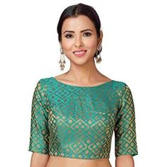 Excited to share the latest addition to my #etsy shop: Ready made saree blouse/Women Prince Cute Blouse Design, Green Sari, Chanderi Silk Saree, Ready To Wear Saree, Silk Saree Blouse, Indian Blouse