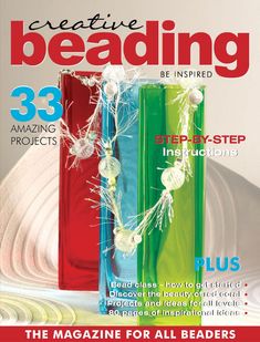 the front cover of creative beading magazine