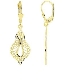 Height: 1.50in (With Hook) Earring Width: 0.48in Earring Depth: 0.03in.14 Karat Gold Item No.Cy0021 Classic Yellow Gold Chandelier Earrings, 14k Gold Pierced Jewelry For Evening, Yellow Gold Dangle Jewelry For Evening, White Gold Chandelier Earrings For Formal Occasions, Classic Pierced Chandelier Earrings For Formal Occasions, Formal Dangle Earrings Fine Jewelry, 14k Gold Jewelry With Matching Earrings For Evening, Evening Yellow Gold Earrings With Lever Back, Evening Jewelry Set With Matching Earrings In 14k Gold