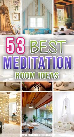 the top 25 best meditation room ideas for your home or office in this postcard