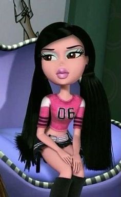 Jade Bratz Cartoon, Jade Bratz Pfp, Brats Pfp, Bratz Pfp Cartoon, Brats Doll Profile Pic, Bratz Tv Show, Bratz Mood