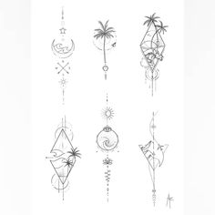 an image of tattoos drawn on paper