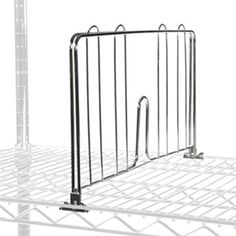 a metal rack with two bars on it