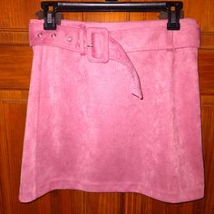 New With Tags Size Med Jr Mini Forever 21 Pink Trendy Mini Skirt, Forever 21 Pink Mini Skirt, Trendy Pink Mini Skirt By Forever 21, Chic Pink Forever 21 Bottoms, Forever 21 Pink Lined Mini Skirt, Lined Pink Mini Skirt By Forever 21, Chic Pink Forever 21 Skirt, Button Down Denim Skirt, Button Down Mini Skirt