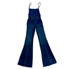 Women’s True Religion Dark Blue Wash Overalls. Retro 1960s, 60s, 1970s, 70s, Style. Super Stretchy. Zippered Back. Open Back And Wide/Flared Leg. Washed But Never Worn. Size 26. (Approximate) Measurements: Inseam: 33 Inches Waist: 12 Inches Hips: 15.5 Inches Front Flaphorizontal: 10 Inches Bottom Leg Flare: 12 Inches Make An Offer, Willing To Work With Price. Tags: Women, Women’s, Ladies, Juniors, Pants, Feminine, Flattering, Flirty, Cute, Girly, Sexy, Denim, Jeans, Blue Jeans, Overalls, Jumper, 70s Inspired Fitted Flare Jeans For Spring, Fitted 70s Inspired Cotton Flare Jeans, 70s Inspired Fitted Flare Cotton Jeans, 70s Inspired Spring Denim Jeans, 70s Inspired Denim Jeans For Spring, 1970s Style Fitted Jeans For Spring, Retro Dark Wash Denim Jumpsuit, Vintage High Rise Denim Jumpsuit, Spring Vintage Fitted Denim Jumpsuit