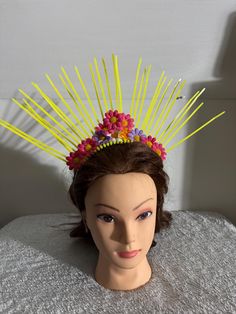 Hello sunshine, hello Ms Daisy. This headband is a sunburst and ray of sunshine. Sunshine Headband, Daisy Hair Crown, Hello Sunshine, Hair Accessories Headbands, Daisy, Hair Accessories