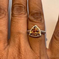 Ganga Jayaram added a photo of their purchase Rose Gold Halo Engagement Ring, Green Amethyst Ring, Ring Ring, Wedding Rings Halo, Green Amethyst, Halo Rings, Halo Engagement Ring, Halo, Amethyst