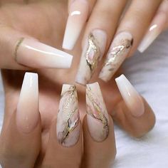 Ballet Nails, Marble Nail, Marble Nail Art, Nail Type, Stick On Nails