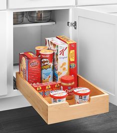 The simple but effective wood Pull-Out drawer by Rev-A-Shelf brings hard to reach items to your fingertips. This wood drawer features Blummotion undermount soft-close slides for smooth operation. Fully Assembled and simple installation with only 4-screws. Different height and widths available Full Product Dimensions: 14.06"W x 21.65"D x 4.85"H Included: (1) Wood drawer and mounting hardware Mount to the floor of your cabinet Kitchen Cabinet Accessories, Kitchen Base Cabinets, Rev A Shelf, Shelving Racks, Wood Basket, Cabinet Accessories, Kitchen Cabinet Organization, Base Cabinet, Kitchen Bin