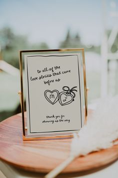 a card that says to all of the love stories that came apart