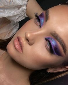 Mekap Mata, Purple Eye Makeup, Smink Inspiration, Edgy Makeup, Makeup Eye Looks, Creative Makeup Looks