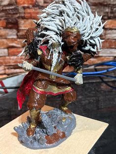 This is a painted solid resin 8 inch statue of Godfrey/horah loux and Serosh from Elden ring. If you prefer to paint it yourself let me know I offer unpainted variant Elden Lord, Wooden Bear, Animal Puzzle, Photographer Gifts, Bear Figurine, Elden Ring, Wooden Figurines, Wooden Animals, Gifted Kids