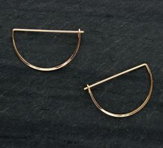 Crescent Hoop Earrings – Available on Made Trade – Your one-stop shop for ethically made and sustainably sourced goods. Gold Geometric Necklace, Gold Art Deco Earrings, Brass Hair Pin, Jewelry Recycled, Oval Earring, Ethical Jewelry, Geometric Necklace, Gold Filled Earrings, Art Deco Earrings