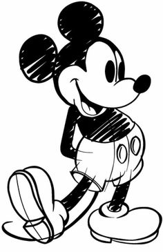 mickey mouse coloring pages for kids to print and color on the wall or playroom