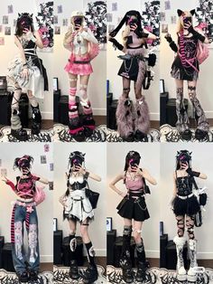 Egirl Fashion, Harajuku Outfits, Gyaru Fashion, Kawaii Fashion Outfits, Fashion Inspiration Design, Aesthetic Outfit