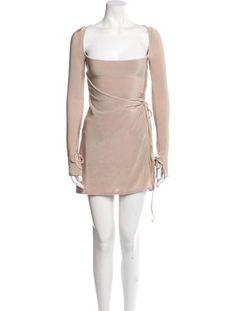 Mirror Palais DressNeutralsLong Sleeve with Square Neckline Mirror Palais, Square Necklines, Square Neckline, Dress Outfits, Mini Dress, Mirror, Square, Tags, Clothes For Women