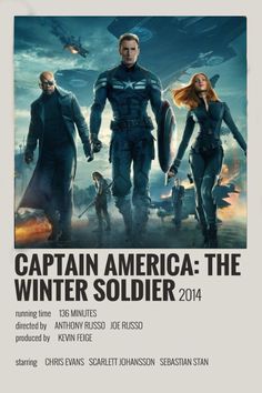 the poster for captain america the winter soldier, starring actors from two different movies and one is