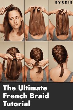 French Braid By Hair Pattern, French Braid Your Own Hair Step By Step, Easy French Plait, French Braid Tips And Tricks, French Plait Short Hair, How To Single French Braid Your Own Hair, Braids I Can Do On Myself, French Brades Hairstyles, French Braid Fine Hair