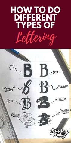 how to do different types of lettering