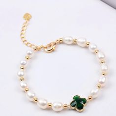 This beautiful Freshwater pearl bracelet ranges between 7-8mm in size and consists of beautiful and lustrous pearls in AAA quality. All pearls in this bracelet are round and are strung with silk thread and double-knotted between each pearl. Known as the 'icon' of cultured pearls, Freshwater pearls have graced the necks, ears, fingers, and wrists of women for decades. Huge Tomato imports their Freshwater pearls from the Freshwater rs of Japan, grown in the Pinctada fucata oyster. All of our Fresh Elegant Green Bracelet With Round Beads, Elegant Green Pearl Bracelet As Gift, Elegant Green Pearl Bracelet Gift, Green Pearl Beaded Bracelets, Red Pearl Bracelets For Gifts, Red Pearl Bracelets For Gift, Elegant Green Pearl Bracelet, Adjustable Green Pearl Bracelet, Elegant Green Hand-strung Pearl Bracelet