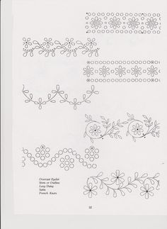 an image of some embroidery designs on paper