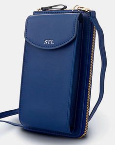 The Original STL Crossbody Clutch Wallet – Selena The Label USA Versatile Solid Color Phone Bag For Daily Use, Functional Blue Phone Bag With Cell Phone Pocket, Versatile Solid Color Portable Phone Bag, Versatile Blue Phone Bag For Travel, Versatile Blue Phone Bag, Versatile Blue Phone Bag For Everyday Use, Versatile Portable Blue Phone Bag, Versatile Everyday Blue Phone Bag, Blue Versatile Phone Bag For Everyday Use