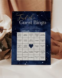 null Mystical Bridal Shower Theme, Moon Bridal Shower Theme, Written In The Stars Bridal Shower Theme, Celestial Bridal Shower Theme, Moon And Stars Wedding Theme, Find The Guest Bingo, Star Themed Wedding