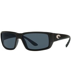 From Costa&#x2C; the Men's Fantail 580 Polarized Rectangle Sunglasses feature:Rectangle shapePropionate framePolarized lensPlastic frameRx ableImported. Costa Sunglasses, Outdoor Sunglasses, Mens Eyewear, Rectangle Sunglasses, Dillard's, Polarized Sunglasses, Eyewear Sunglasses, Black Grey, Uv Protection