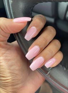 Baby Pink Nails, Milky Nails, Casual Nails, Classy Acrylic Nails, Pink Nail, Pink Acrylic Nails, Neutral Nails, Pretty Acrylic Nails