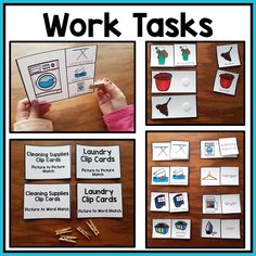 the worksheet for work tasks is displayed on a wooden table with purple background