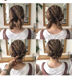 Diy Wedding Hair, Hoco Hair Ideas, Short Hair Updo, Hoco Hair, Braids For Short Hair, Homecoming Hairstyles, Hair Dos