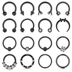 PRICES MAY VARY. [Package]: 16PCS septum piercing jewelry, mixed style give you mutiply wearring outfit, meet your daily needs. [Safety Material]: Septum jewelry made of 316L surgical stainless steel, high polished surface and durable, perfect for daily using. [Gauge Size]: 16G (1.2mm), Inner diameter of septum ring: 8mm(5/16") [Multiple Application]: These piercing jewelry can be use as nose septum ring, ear piercing, tragus earring hoop, helix hoop, daith earrings, cartilage hoop, septum pierc Horseshoe Piercing, Bijoux Piercing Septum, 18g Nose Ring, Septum Nose Piercing, Rose Gold Nose Ring, Tragus Earrings Hoop, Hoop Septum, Septum Piercing Jewelry, Nose Septum