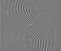 an abstract black and white background with wavy lines in the center, as if it were optical art