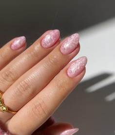 Pink and white pearl nails 🥹🎀🫧🤍 swipe left for tutorial👀 created for @laneige_eu 💕 💫all products are linked in the storefront in my bio rings @bohomoon - code ‘simly10’ to save 10% *paid to create | affiliate ___ #pearlnails #nailart #nailinspo #nailsofinstagram #cutenails #pinknails #whitenails #easynailart #gelnails #nailideas Pink Pearly Nail, Pearlescent Pink Nails, New Years Pink Nails, Pearl Swirl Nails, Pearl Bead Nails, Light Pink Pearl Nails, Pink And Pearl Nails, Pearl Inspired Nails, Pink Pearlescent Nails