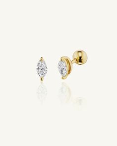 Altruist — Pave Montaigne Earring (10mm) Earrings Studs, Diamond Stud, Diamond Studs, Precious Metals, Round Diamond, Round Diamonds, 14k Gold, Stud Earrings, Cuff