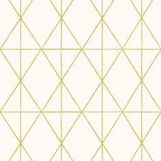 a white and gold geometric wallpaper with lines in the middle, on top of it