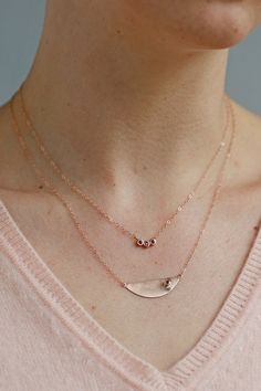 We've taken our famous necklace seen on the Netflix show YOU and gave it a Valentine's Day twist. We swapped out the diamond with a ruby and the yellow gold a little warmer with rose gold. Dainty Diamond Necklace, Netflix Show, Melissa Joy Manning, Double Diamond, Diamond Solitaire Necklace, Crescent Moon Necklace, Solitaire Necklaces, Plot Twist