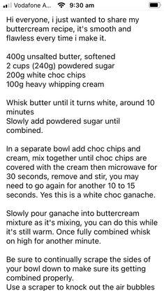 the recipe is displayed on an iphone screen, and it appears to be very confusing