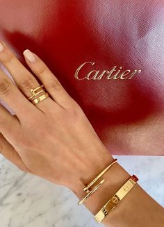 Bracelet Cartier, Cartier Jewelry, Jewelry Lookbook, Stacked Jewelry